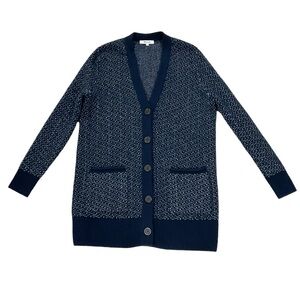 Madewell Bird's Eye Maysfield Cardigan Sweater in Coziest Yarn Size XXS MA749